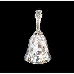 AVON Hummingbird  Dinner Bell 24% Lead Crystal  Made in Germany